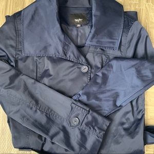Mossimo Dark Blue Trench Coat Size XXL
